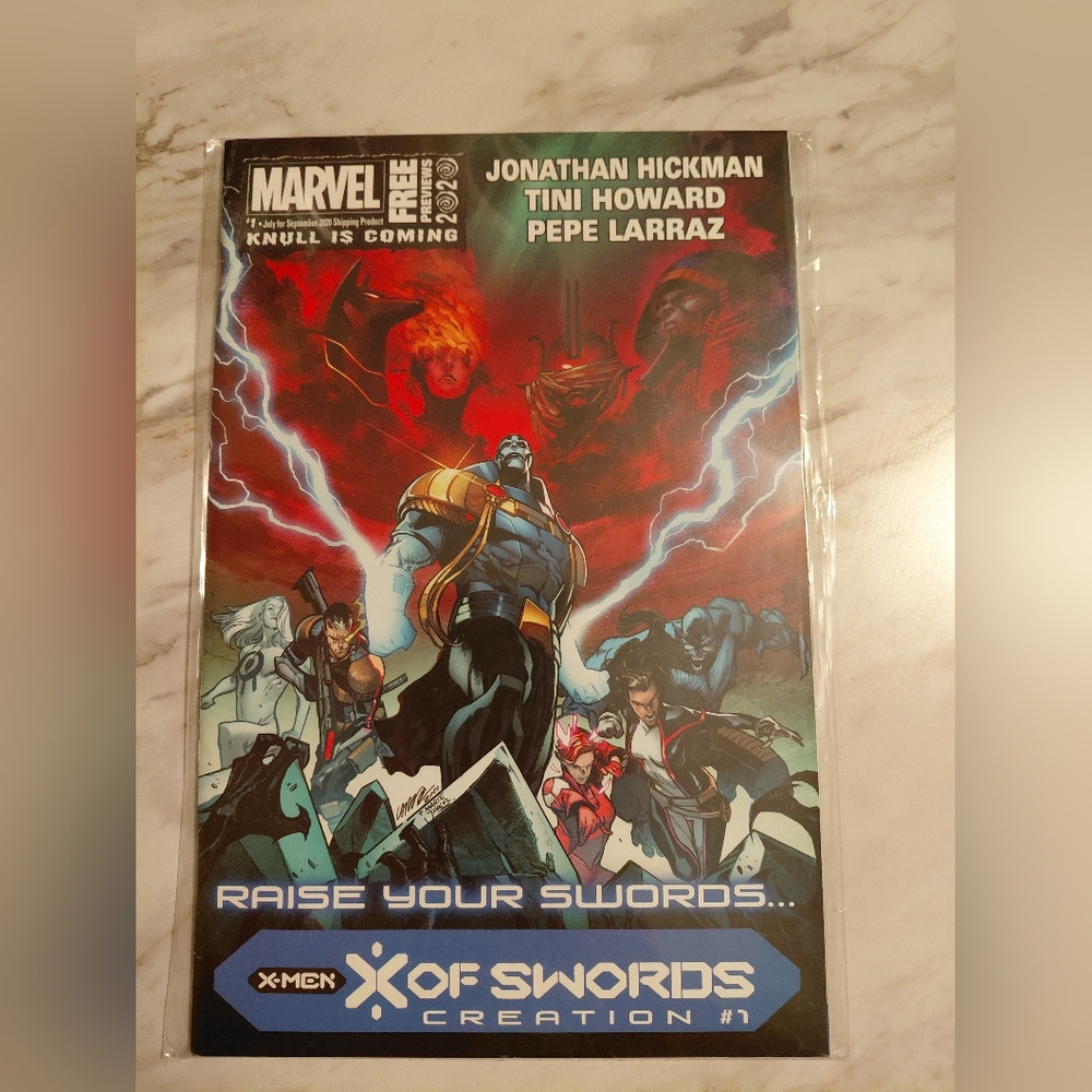 Marvel X of Swords Creation #1 with Red and Blue Cover Preview
